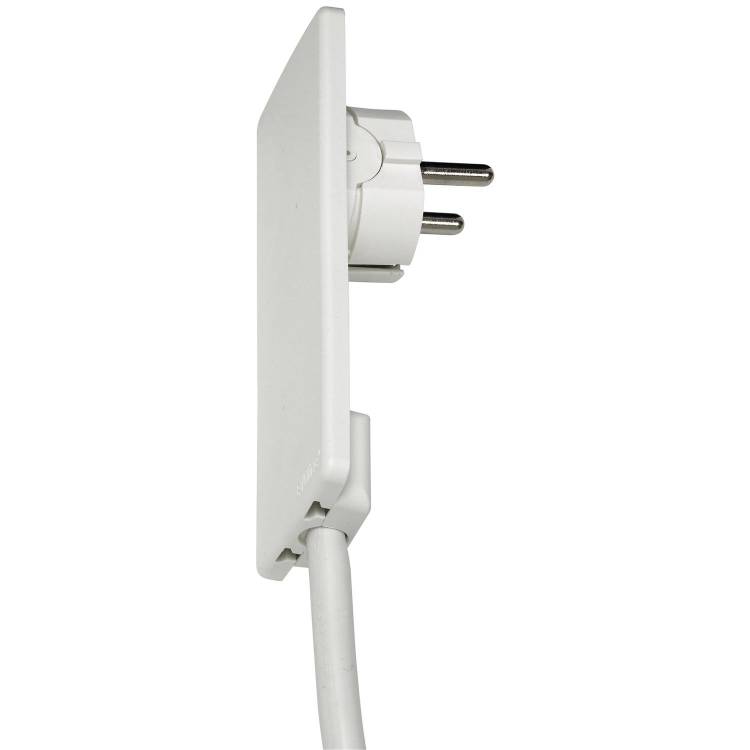 EVOline Plug nízká zástrčka bílá