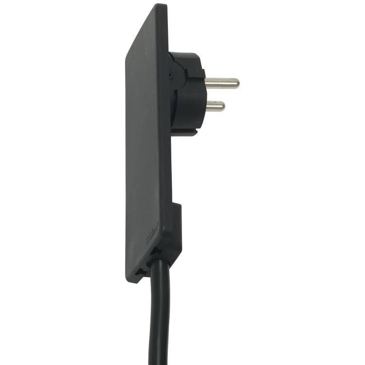 EVOline Plug nízká zástrčka černá