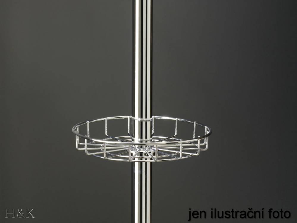 Koš na sloup pr.340mm CR mat