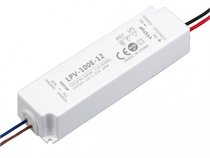 LED zdroj 0-20W,12V 140x48x15
