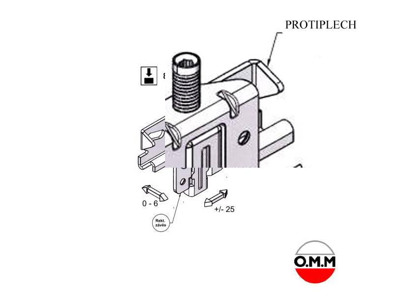 Protiplech pro závěs ATC101