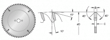 Pilový kotouč trapéz zub průměr 150mm