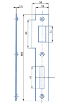 Plech zápustný 2/2L