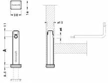 Retifikační nožka závrtná CAMAR v 52mm
