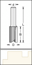 Stopková fréza rovná pr.4x11mm