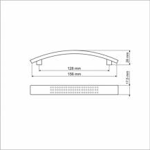 Úchytka kovová UN8706-128